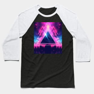 Vaporwave Triangle Chillwave Neon Baseball T-Shirt